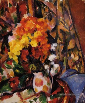  impressionnistes tableau - Chrysanthèmes Paul Cezanne Fleurs impressionnistes